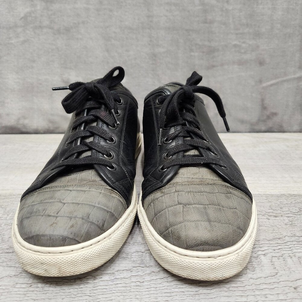 Del Toro Men Size 9 Leathers low top Sneakers Grey and Black